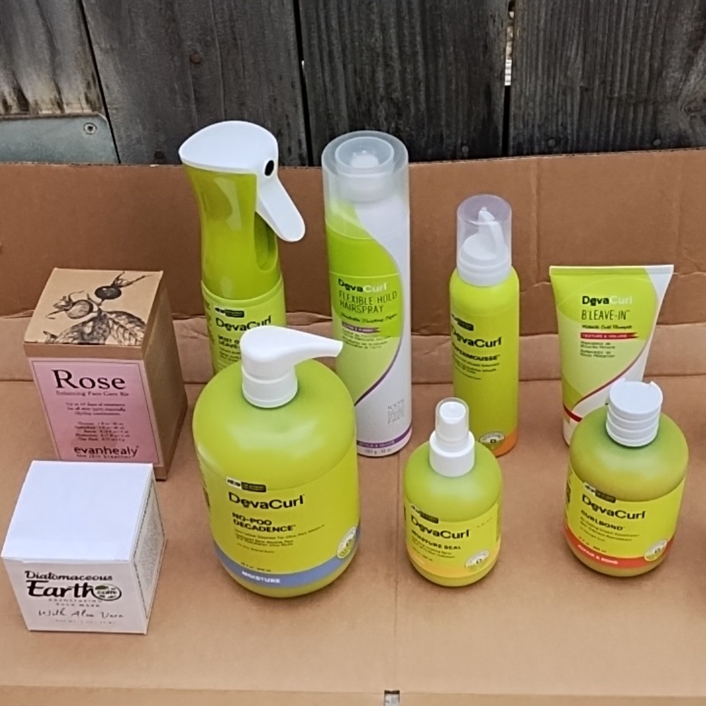 DevaCurl Green and White Hair Care Collection Lot